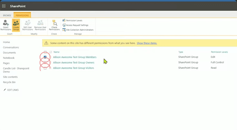 Microsoft 365 Groups (The Hub)